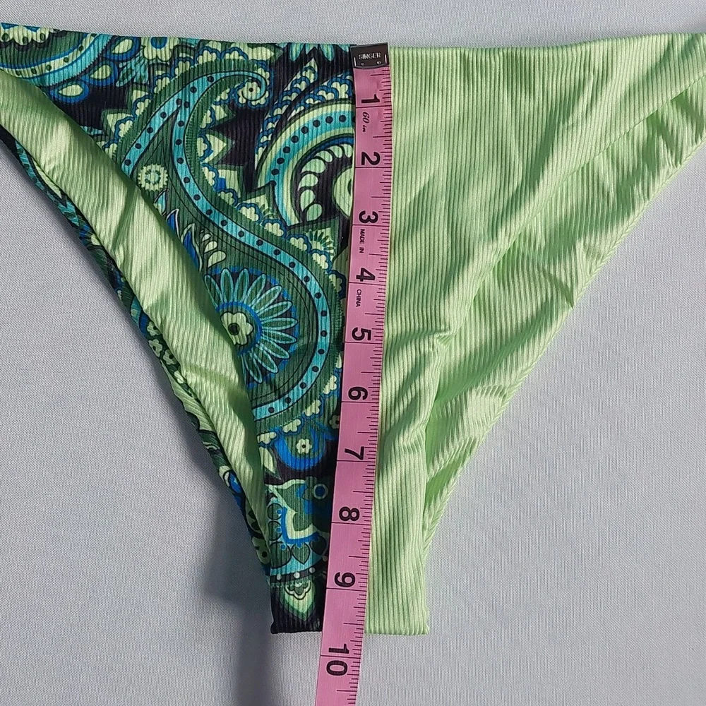 Bikini womens swimsuit two piece Green‎ size XL